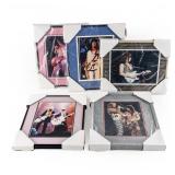 (5) Live Concert Professionally Framed Photos