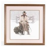 Buck Norris Crossed Sabers Ranch Bama Framed Print