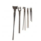 (5) Hand-Forged Blacksmith & Farrier Tools