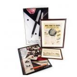 (4) Vintage Cross/Parker Fountain Pen Advertising