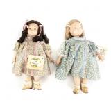 (2) Vintage Kalico Kids Doll Collection 13"
