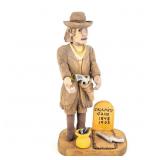 Hand-Carved Wooden Folk Art - Calamity Jane