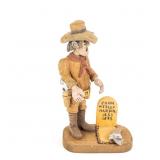 Hand-Carved Wooden Folk Art - John Wesley Hardin