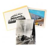(3) Vintage Railroadiana Art Collection