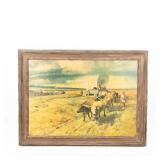 Vintage Wesley Amick Framed Western Print