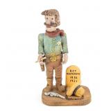 Hand-Carved Wooden Folk Art - Bat Masterson