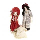 (3) Victoria Ashlea Original Porcelain Face Dolls