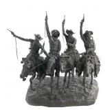 Large Remington Coming Through The Rye Statue