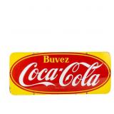 Vintage Buvez Coca-Cola Advertising Sign