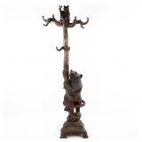 Black Forest Carved Wood Hall Tree