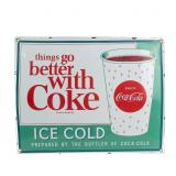 Things Go Better w Coke SSP Advertising Sign