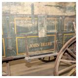 John Deer Horse-Drawn Wooden Farm Wagon