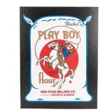 24" Playboy Flour Red Mill SST Advertising Sign
