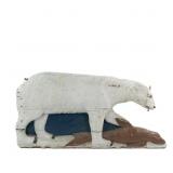 Polar Bear Circus Wagon Carving - Right Face