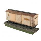 Vintage Scale Model Boxcar with Track