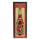 Vintage Nichol Kola Embossed Tin Advertising Sign