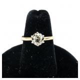 14k Ladies 1.15 Carat Old European Diamond Ring