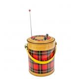 Plaid Bagpiper Lunch Pail Radio Mod. SKR-101