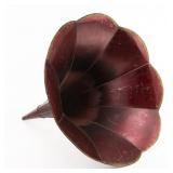 Hawthorne & Sheble 8-Panel Ruby Morning Glory Horn