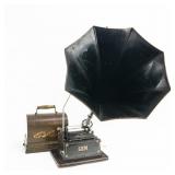 Edison Black Gem Model A Cyl Phono With Horn