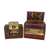 Pair Vintage Portable Radios, Silvertone & Zenith
