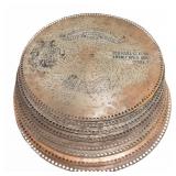 8 Regina Music Box Discs 20.75" Diameter