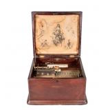 11in Regina Mahogany Music Box