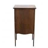 Oak Record Storage Cabinet w/ Key
