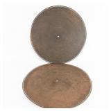 2 Polyphon Music Box Discs 24.25" Diameter