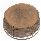 9 Regina Music Box Discs 22" Diameter