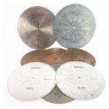 9 Music Box Discs Varied Diameters