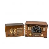 Zenith & Crosley Wooden Table Radios (2)