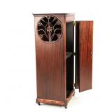 Extremely Rare Herzog Mahogany Phonograph