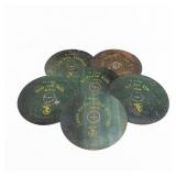 6 Symphonion 7-Note Music Box Discs 9.5" Diameter
