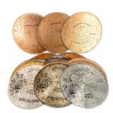 15 Regina Music Box Discs 15.5" Diameter
