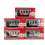 (5) L.G.B. 2005-2009 Christmas Train Railway Cars