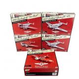 (5)NIB Wings of Texaco Die Cast Replica Plane Bank