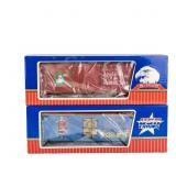 1988 & 2007 RO USA Trains Christmas Railway Cars