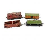 Lionel #251-E Electric Locomotive & (3) RR Cars+