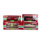 Collection of (4) L.G.B Christmas Railway Cars