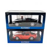 (2) NIB AutoArt Dodge Viper Model Car Assortment