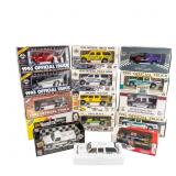 (15) NIB Racing Truck & Suburban Die Cast Models