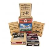 (6)Chevron & Texaco Die Cast Replica Airplane Bank