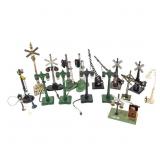 Toy Railroad Crossing & Street Lamp Assortment