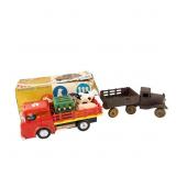 MARX Farm Truck w Box & Girard Pressed Steel Truck