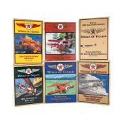 (6)Wings of Texaco Die Cast Replica Airplane Banks