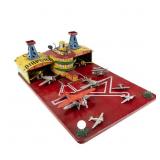Vintage MARX "SKY WAY" Tin Litho Toy Airport