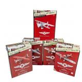 (5)NIB Wings of Texaco Die Cast Replica Plane Bank