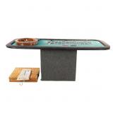 Roulette Wheel Table with Stain