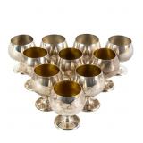 (10) Gorham Sterling Silver 2" Goblet Snifter Cups
